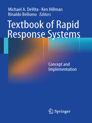cover image of Textbook of Rapid Response Systems